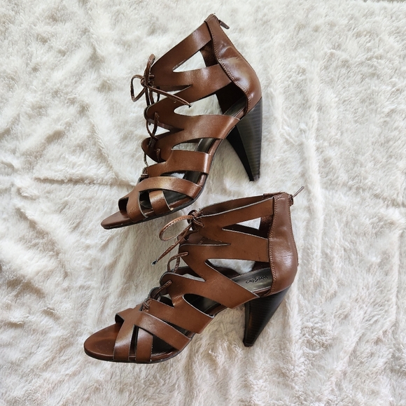 Mossino Target High Heels Ladies Size 8 Man Made Materials with a Leather Look - Picture 5 of 11